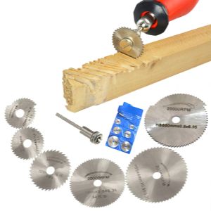 Bộ 6 Cái Lưỡi Cưa Tròn Mini Đĩa Cắt Thép Tốc Độ Cao 1/8 "Chuôi Dremel Phụ Kiện Dụng Cụ Khoan Xoay Cho Gỗ Nhôm Cắt-Belove