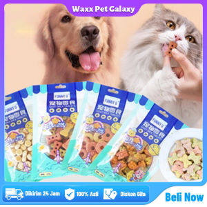 Funny U Snack Biskuit Untuk Goat Milk Snack Kalsium Cemilan Anjing Kucing Treat Peliharaan Snack 100g