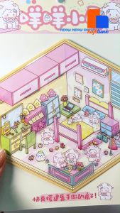 Hightune Mainan Anak Unik DIY Scene Sticker 3D Premium Decoration Creative Statisfying Viral - Toys