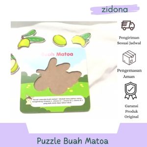 Puzzle Serat Buah Matoa Rabbit&Turtle Bahan MDF