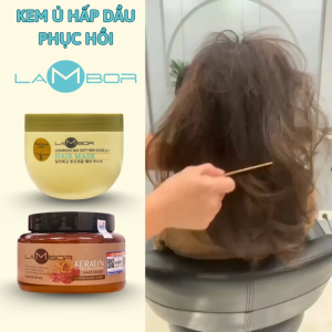 Kem Ủ Tóc Hấp Dầu Lambor 500ml Phục Hồi Tóc Hư Tổn Dưỡng Ẩm Sâu Giảm Gãy Rụng Suôn Mượt Chuẩn Salon