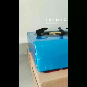 IKONIC Kompor Gas 2 Tungku Stainless Body NK-777 100% Original dan Bergaransi Resmi Harga Murah Kualitas Terbaik