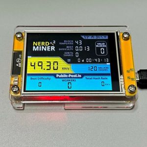 ⭐⭐⭐New NerdMiner V2 2.8 Inch Display BTC Solo Lottery Nerd Miner 56KH/S Crypto Bitcoin Miner Solo Mining Machine