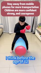 Boxing Punching Bag Inflatable Tumbler Muay Sandbag Home Fitness Sandbag Children/Adults Roll Punch Sandbag Inflatable Fitness Boxing Taekwondo Tumbler Inflatable Boxing Bag Vertical Fitness Punching Bag For Kids&Adult Sandbag