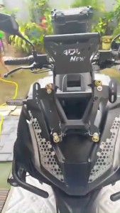 Visor For ADV 150&160 Side Mirror Bracket Alloy Multi-Functional Adjustable CNC Windshield Bracket