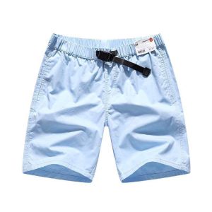URBAN PIPE W/ ADJUSTABLE STRAP BUCKLE PLAIN SHORTS FOR MEN