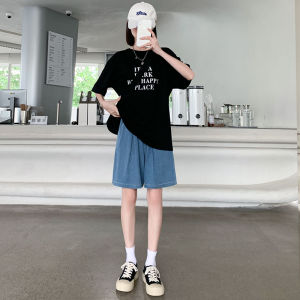 YAYANGREN | Breathable Summer Tencel Denim Womens Loose Wide Leg Shorts