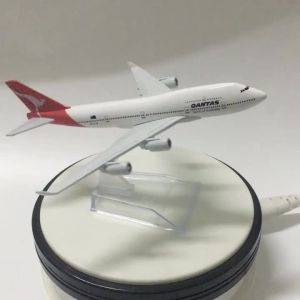 2025JASON TUTU 16cm Qantas Boeing 747 Airplane Model Airplane Diecast Metal 1/400 Scale Planes
