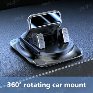 Universal Car Phone Mount Anti-Slip Silicone Dashboard Holder 360° Rotation Head-Up GPS Navigation Stand for iPhone Xiaomi Ultra