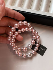 CAFFTI | Aurora Pink Pearl Feminine French Style Elegant Bracelet
