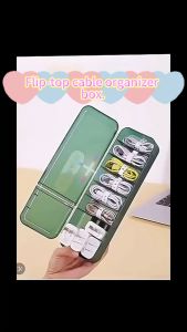 Portable Travel Cable Organizer: High-Capacity Data Cable Storage & Management