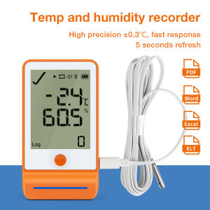 Bluetooth Temperature Data Logger 100000 Point Digital Humidity Sensor High Precision Temperature Humidity Recorder GSP-6 Pro