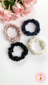 Pinky Bee Ikat Rambut & Gelang Kristal Mutiara 66051700