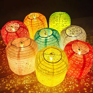 AIK โคมกระดาษมี 2 แบบ โคมตกแต่งเทศกาล โคมจีนพับได้ chinese lantern
