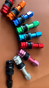 TR43E Car Tire Valve Zinc Alloy Tubeless Wheel Tire Stem Universal Metal Dust Cap Cover (50PCS)