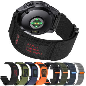 22mm 26mm Nylon Quick Fit Strap for Garmin Fenix 7X 8 7 Pro Fenix 6X 6 5X 5Plus Tactix 8 Forerunner 970 965 Enduro 3 2 Loop Band