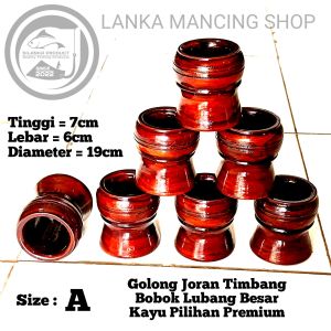 Golongan pancing joran timbang lubang besar dengan bahan kayu pilihan berserat premium
