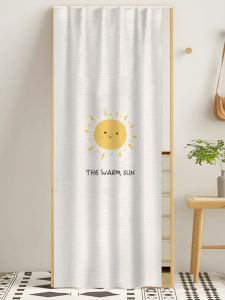 Full-Length Mirror Cover Curtain Sliding Track Style Bedroom Dressing Makeup Mirror Cover Cloth Dustproof No-Punching Needed