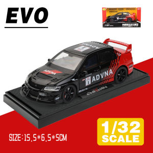 LEO 1:32 Mitsubishi 9th Generation EVO Racing Diecast Model Car Alloy Cars Toys Collection Gift For Kids Boy Girl