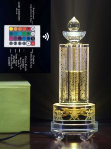 HOUZISHAN | Colorful Yellow Light Buddha Altar Lamp