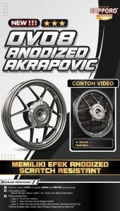 SAPPORO ULTIMATE OV08 ANODIZE AKRAPOVIC 4 IN 1