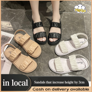 Local Shipping: Flat Sandals for Women - Comfortable & Durable Ankle Strap Peep Toe Sandals