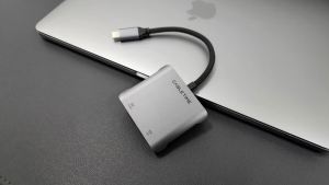 CABLETIME 4-in-1 USB C Hub 8K Bộ Chuyển Đổi HDMI Kép 4K Với PD 100W Cho Máy Tính Xách Tay Mac Type C Docking Station