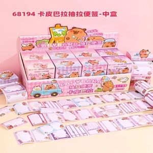 STIKER LABEL NAMA PULL OUT ROLL UNTUK / STICKY NOTE LABEL NAMA DENGAN BOX MOTIF SANRIO KAWAII