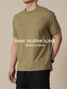 เสื้อยืดแขนสั้นผ้าคอโลนแห้งเร็ว ZONJVNN สำหรับผู้ชาย ทรงหลวม สไตล์อเมริกัน พิมพ์ลายฤดูร้อน ระบายอากาศได้ดี ปกติ