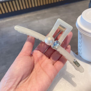 Large Size Shark Clip Glittering Pearl Jelly Color Hair Accessories Hairpins Hairgrips Fashionable Hair Decorations