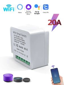 Công Tắc Đèn WiFi Thông Minh Cozylife 20A 16A Mô-đun Thông Minh Có Điều Khiển Từ Xa Bằng Ứng Dụng Hỗ Trợ Điều Khiển 2 Chiều Alexa Google Assistant