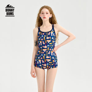 BUNNYBUMS | Racing Swimsuit Coverage Padded Swimwear