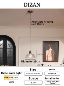 DIZAN | Retro and Elegant Dining Room Pendant Light