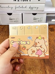 [พร้อมส่ง] Sticky Notes กระดาษโน้ต Post-it แผ่นคั่นหนังสือลวดลายน่ารัก สีเอิร์ธโทน