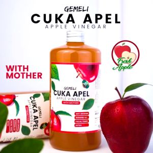 Gemeli - Cuka Apel Murni - Diet Detoks - Apple Cider Vinegar With Mother 500 ml