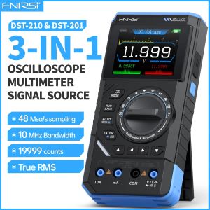FNIRSI DST-210 and DST-201 3IN1 Digital Multimeter Oscilloscope Signal Source 19999 Counts 10MHz/1MHz Portable Electrician Tools
