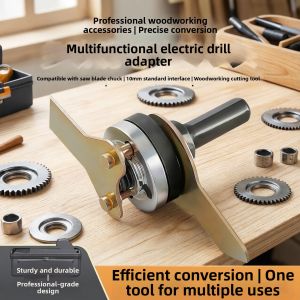 Jiaxun | Drill to Angle Grinder Converter Connector Cutting Adapter 10Chuck Woodworking Saw Blade