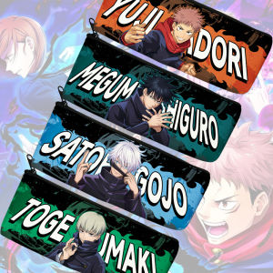 Hộp Đựng Bút Chì Vải Canvas Anime Jujutsu Kaisen Fuda Eiji Hôki Hộp Đựng Đồ Dùng Học Tập Cho Học Sinh Quà Tặng Hoạt Hình