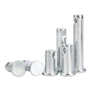 GUWANJI | Carbon Steel Galvanized Flat Head Hole Pin Open Positioning Pin 304 Stainless Steel Cylindrical Location Pin