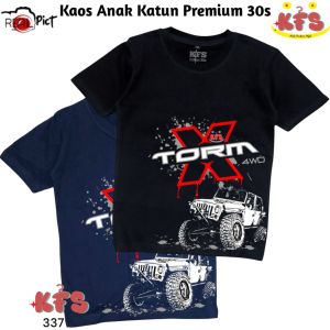 KFS 337 Baju Kaos Distro Anak Truck Monster Jeep Torm
