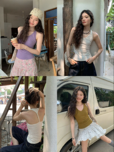 Mixd | Áo Mùa Hè V-Neck Không Tay Màu Sắc Sạch