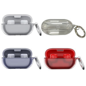 Wireless Earbud Cases Protective Cover with Keyring Transparent for Beats Solo Buds Durable and Lightweight Earphone Storage Accessory