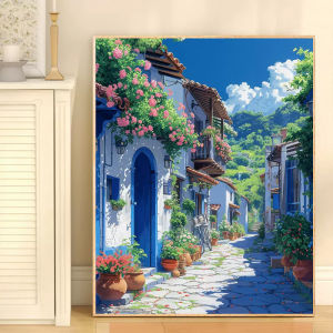 Beachscape Diamond Painting DIY Handmade Full Drill 5D High-End Large Format Living Room Bedroom Artwork Modern Minimalist Frame