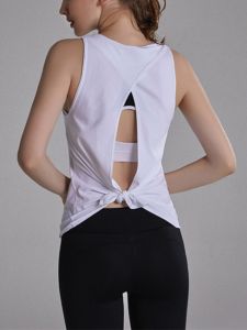 Quick-Drying Breathable Ultra-Thin Sleeveless H-shaped Back Exposed Back Sporty Shirt