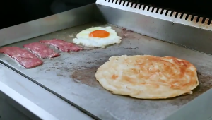 Electric Griddle Commercial Mesin Kuali Leper Burger Teppanyaki Food Truck Ramly 818 820 商用扒炉