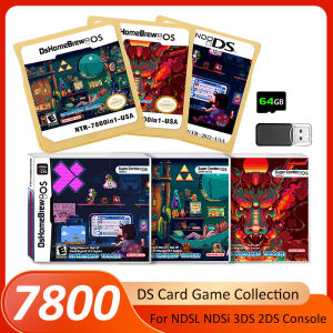 7800 In 1 DS Card Game Collection R4 3DS Flash Card for NDSL NDSi 3DS 2DS Adapter Memory Burning Card DS Video Game Card