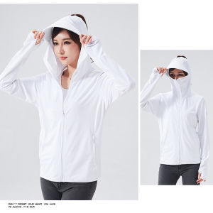 TRVLWEGO Summer Women Men Fishing Shirt UV Proof Coat Quick Dry Thin Sunscreen UPF50+ Outwear Hooded Cycling Beach Clothes