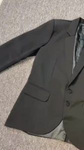 JAS PRIA HITAM KOMBINASI MAROON SLIM FIT | TAMPIL STYLISH & MASKULIN