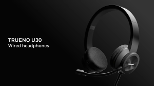 Honeywell Trueno U30 Wired Headphones BLK - HC000602/AUD/WHP/BLK/USB