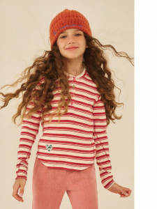PPTOWN | Long Sleeve Striped Large Child T-Shirt